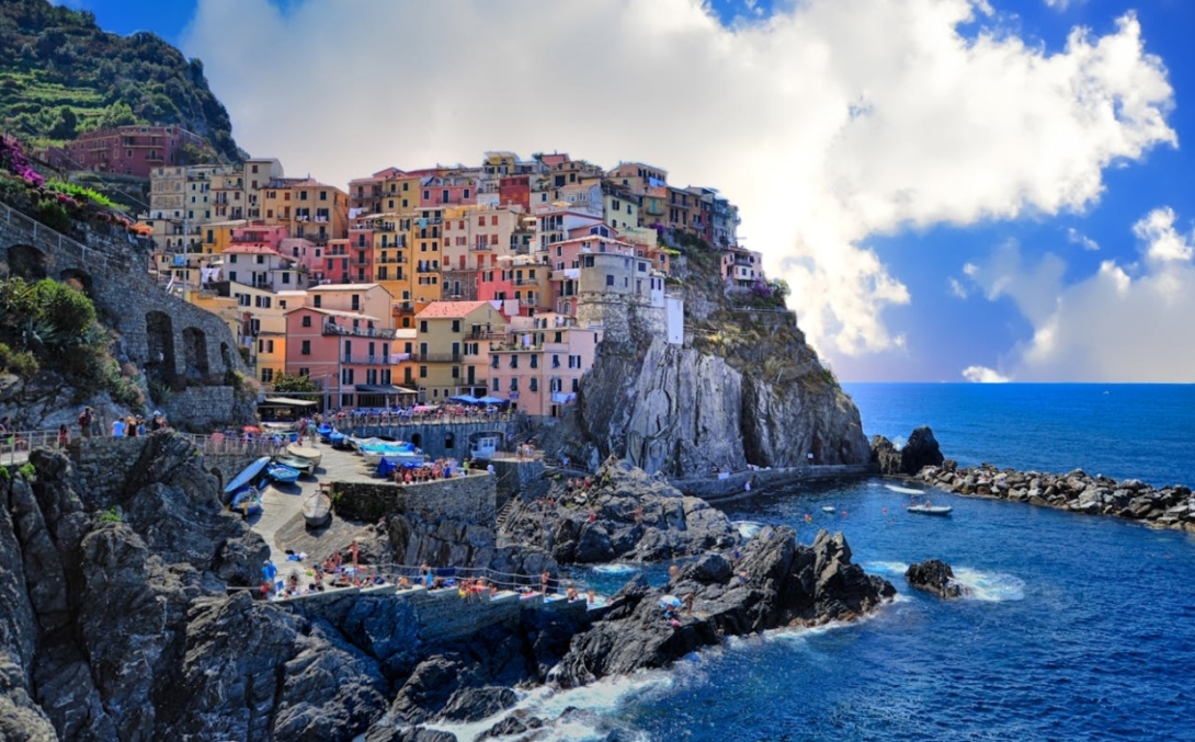 Amalfikust Liguria Italië